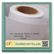 Tissu en polyester PVC haute résistance revêtu de PVC
